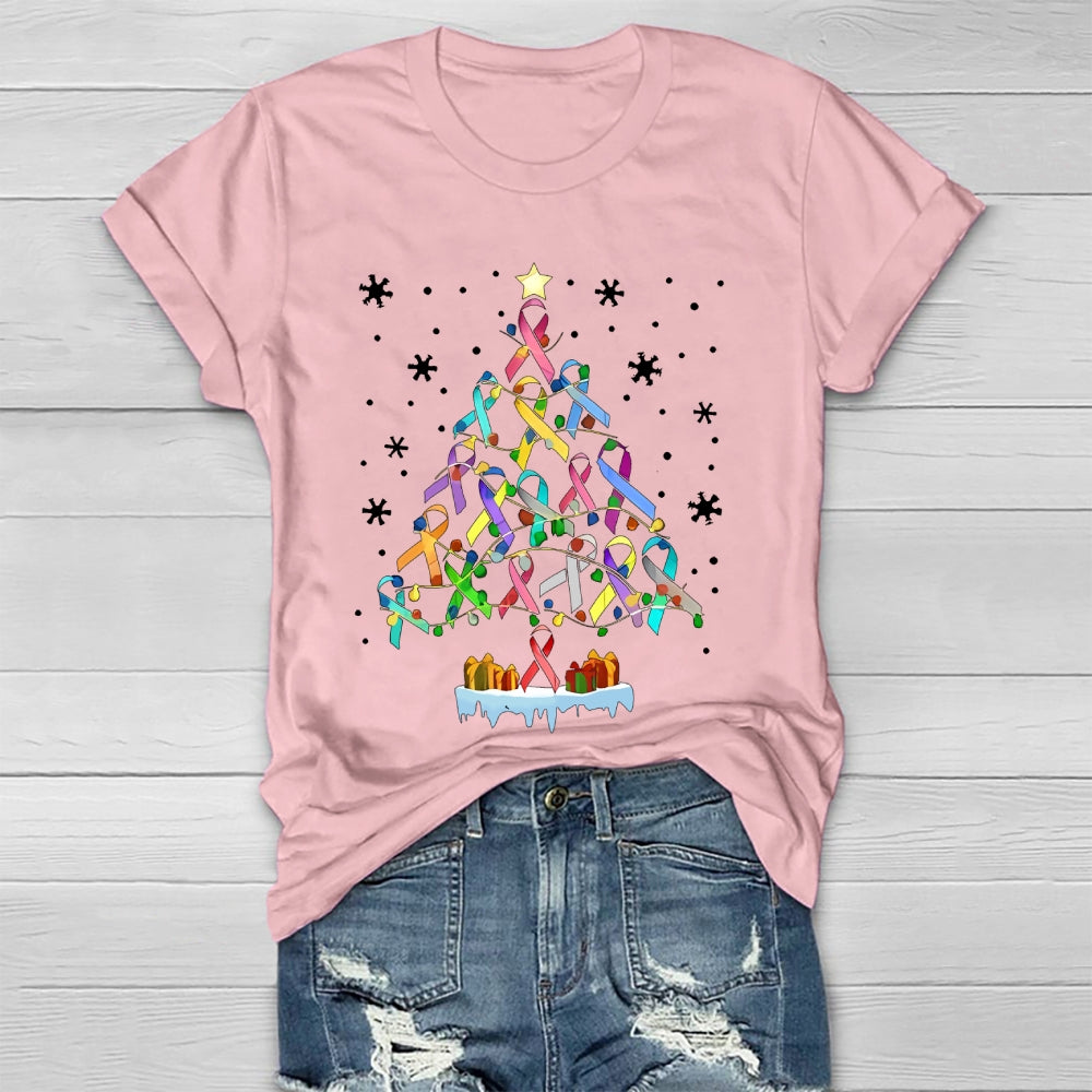Colorful Ribbons Christmas Healthwear T-shirt