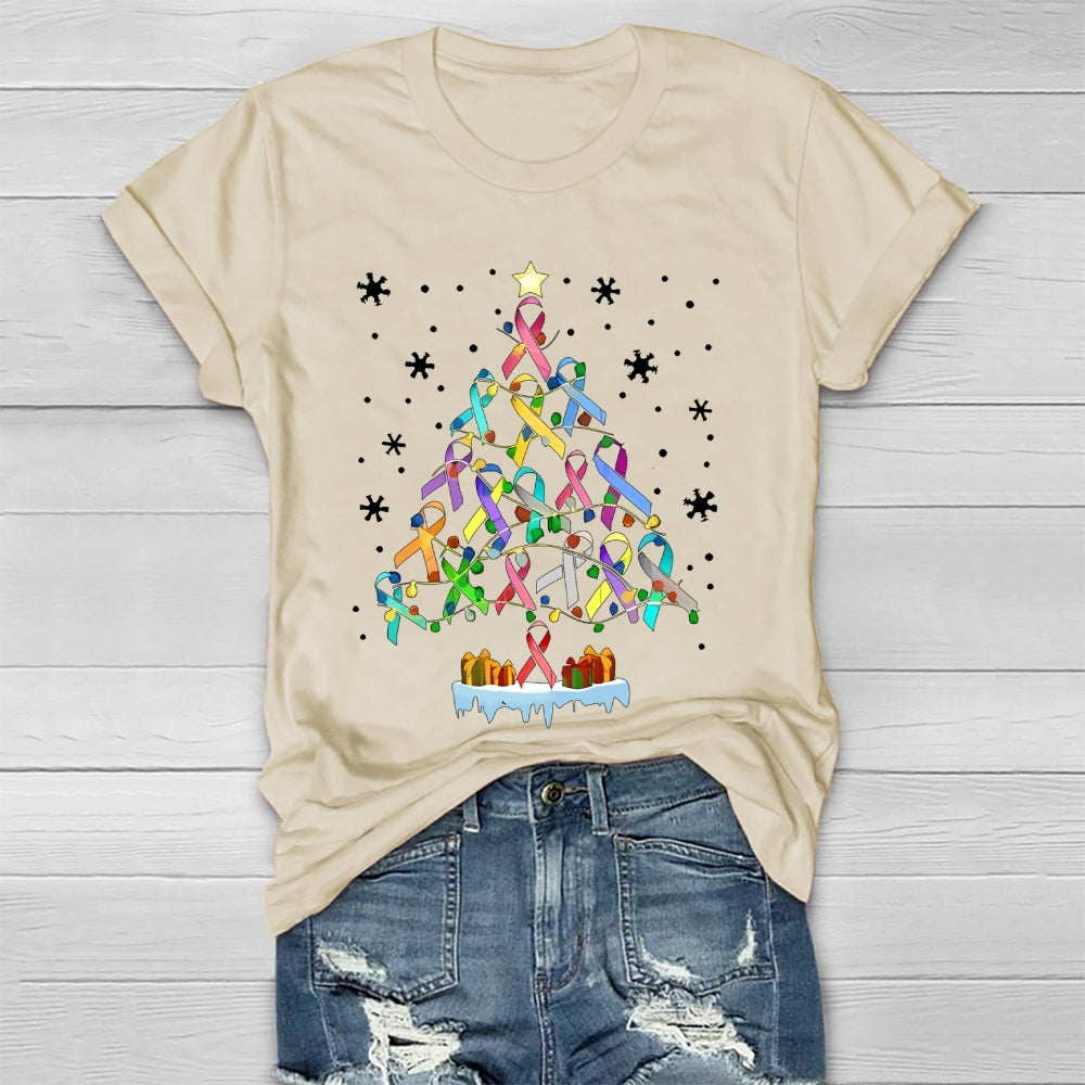 Colorful Ribbons Christmas Healthwear T-shirt