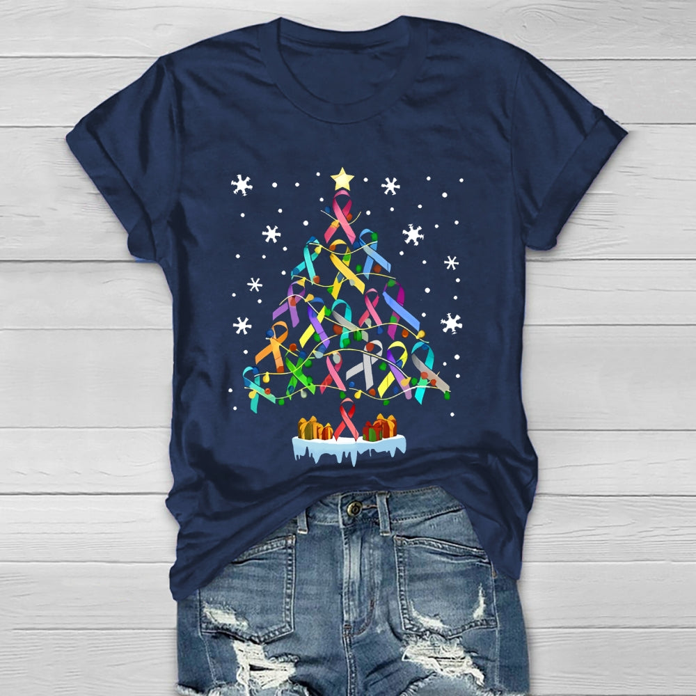 Colorful Ribbons Christmas Healthwear T-shirt