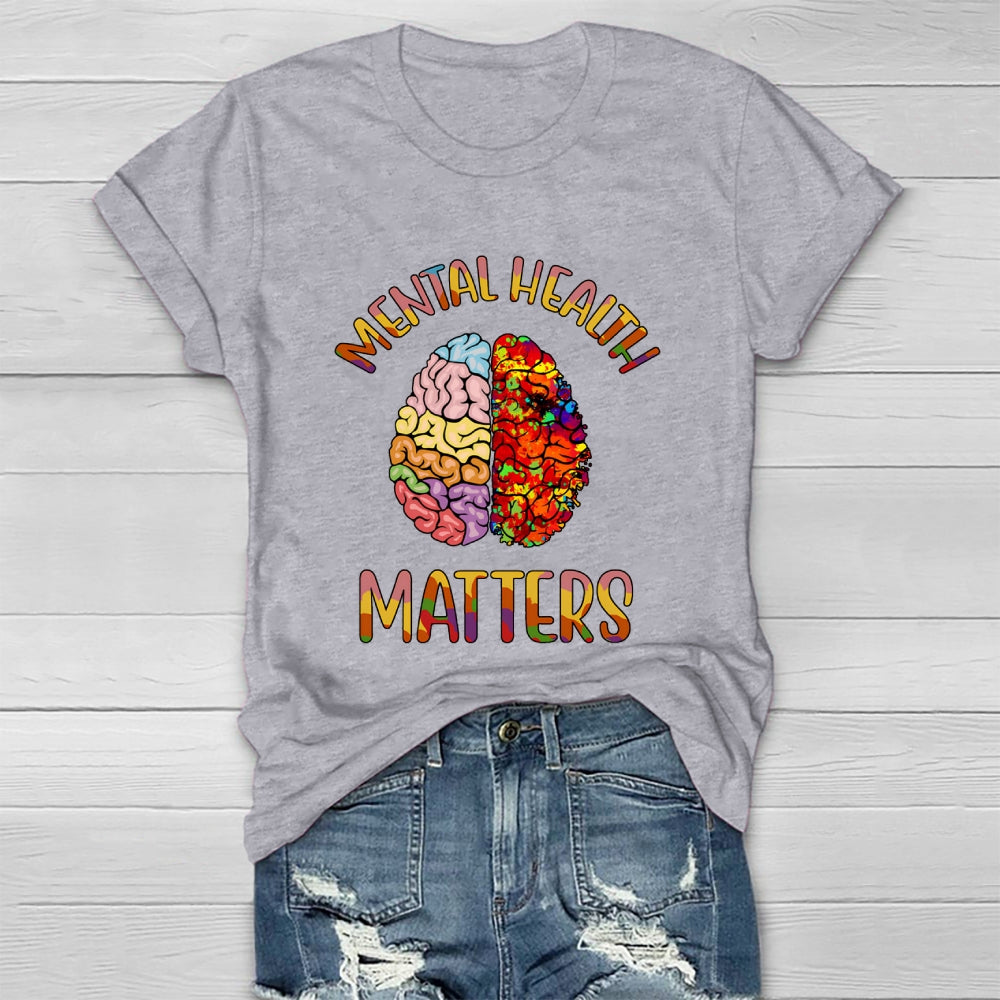 Mental Health Matters Brain Healthwear T-shirt