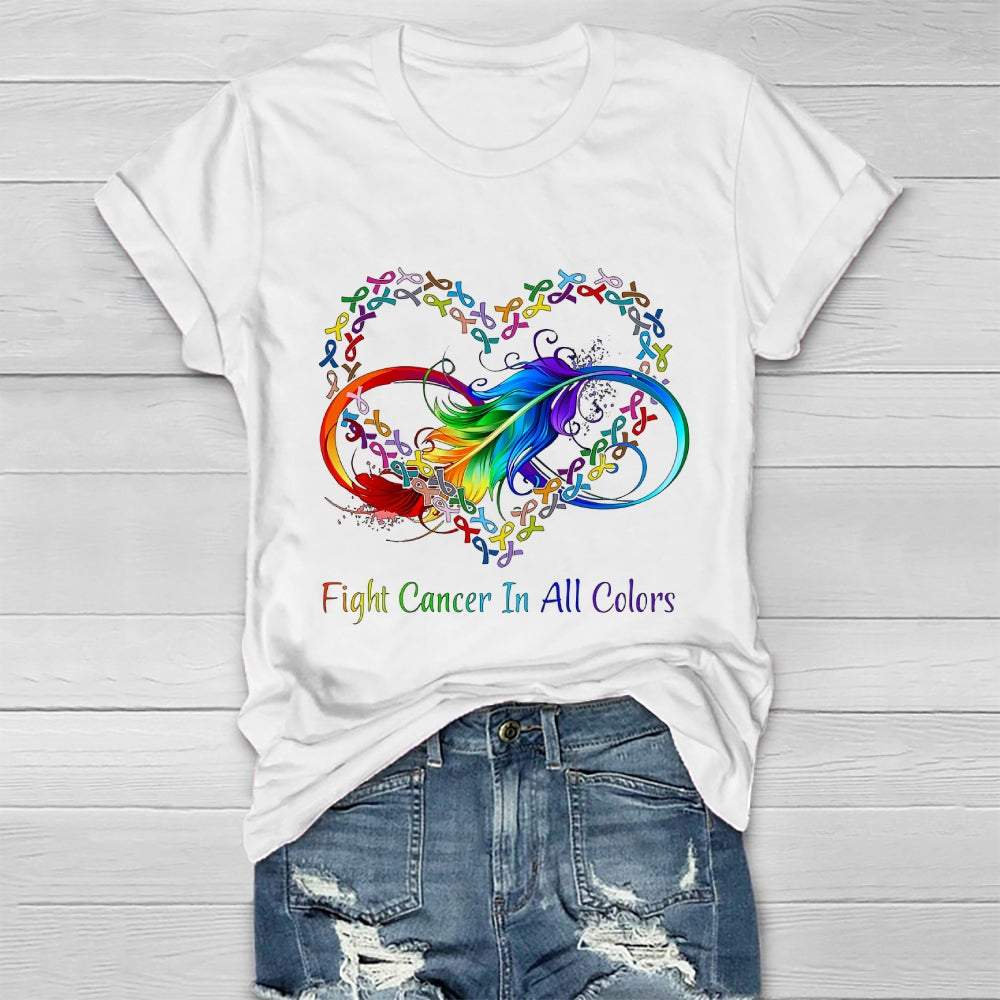 Fight Cancer In All Colors Healthwear T-shirt