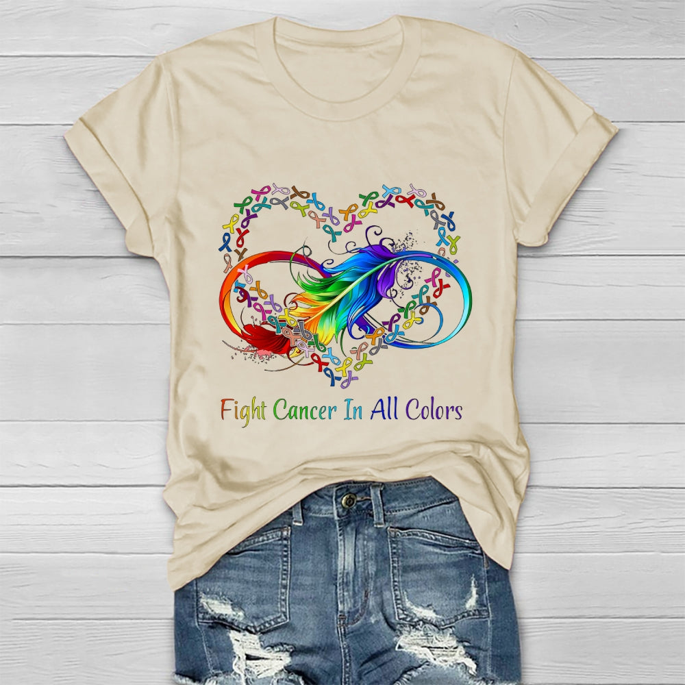 Fight Cancer In All Colors Healthwear T-shirt