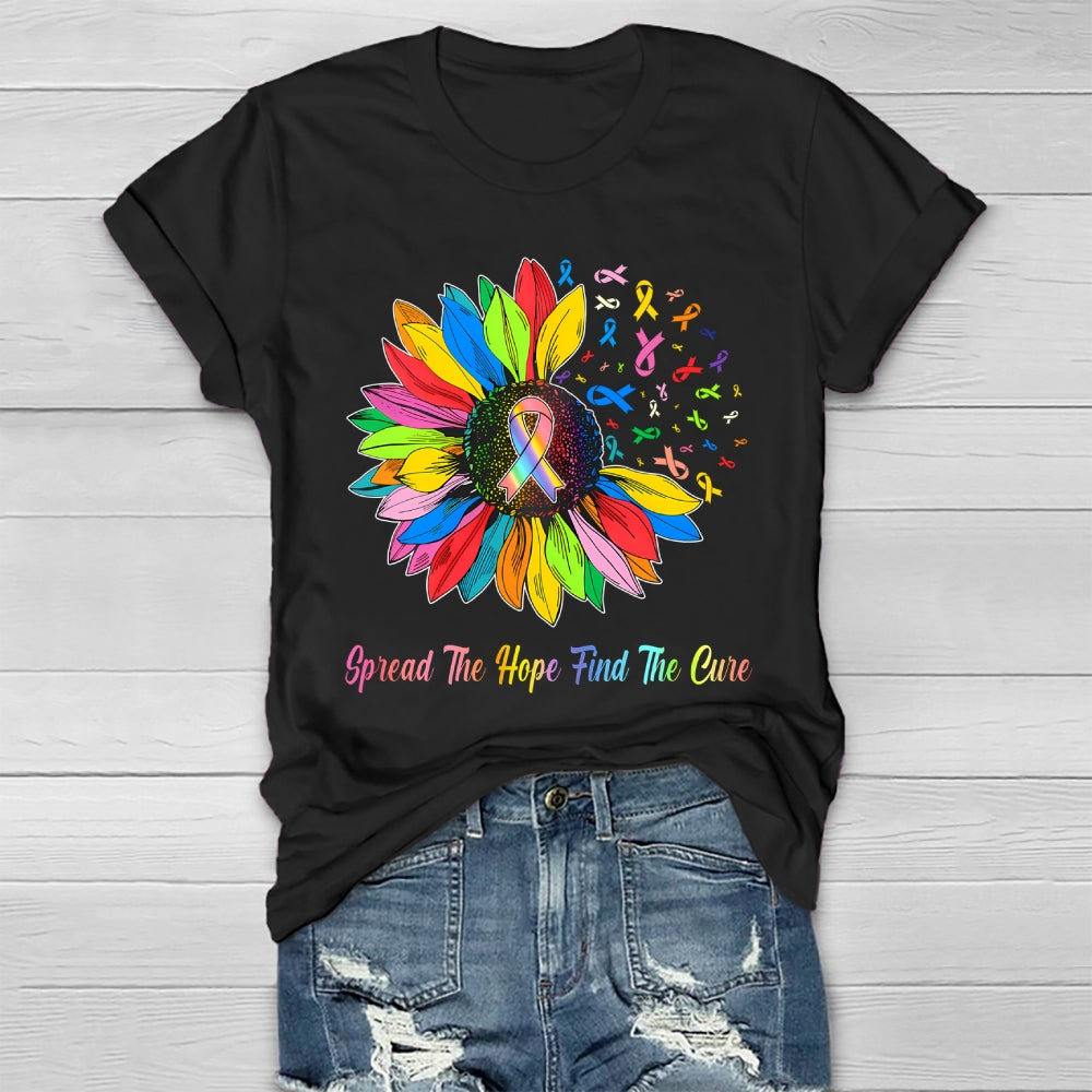 Spread The Hope Find The Cure Healthwear T-shirt