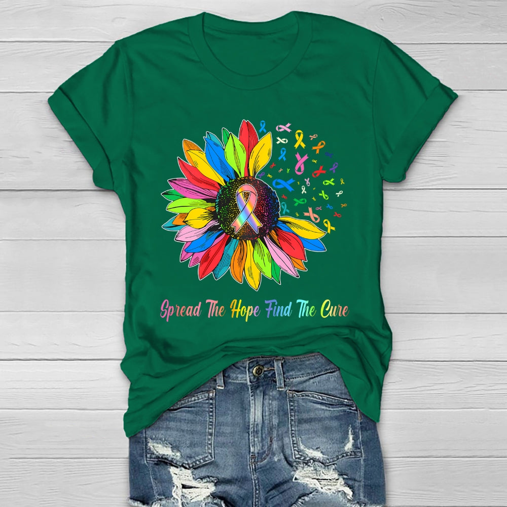 Spread The Hope Find The Cure Healthwear T-shirt