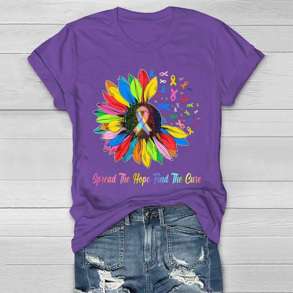 Spread The Hope Find The Cure Healthwear T-shirt