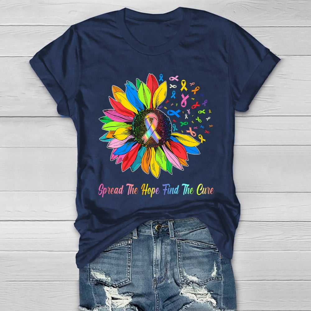 Spread The Hope Find The Cure Healthwear T-shirt