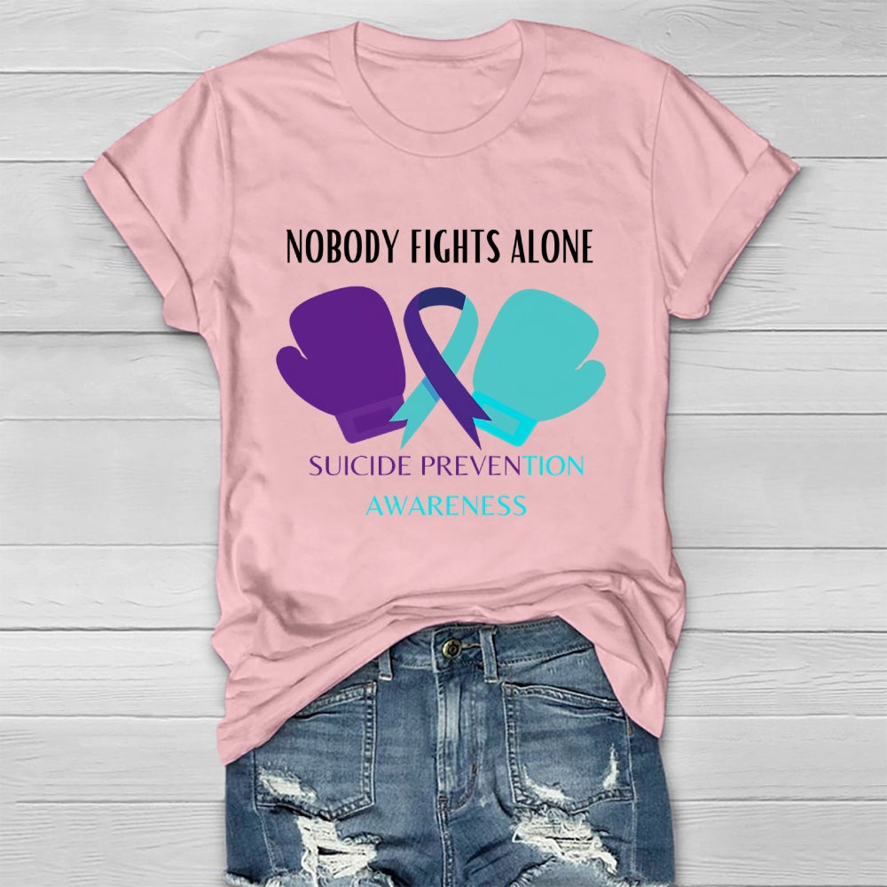 Nobody Fights Alone Suicide Prevention Awareness Healthwear T-shirt
