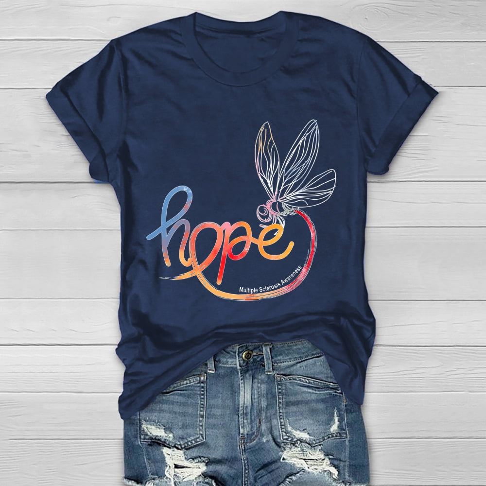 Hope Multiple Sclerosis Awareness Healthwear T-shirt