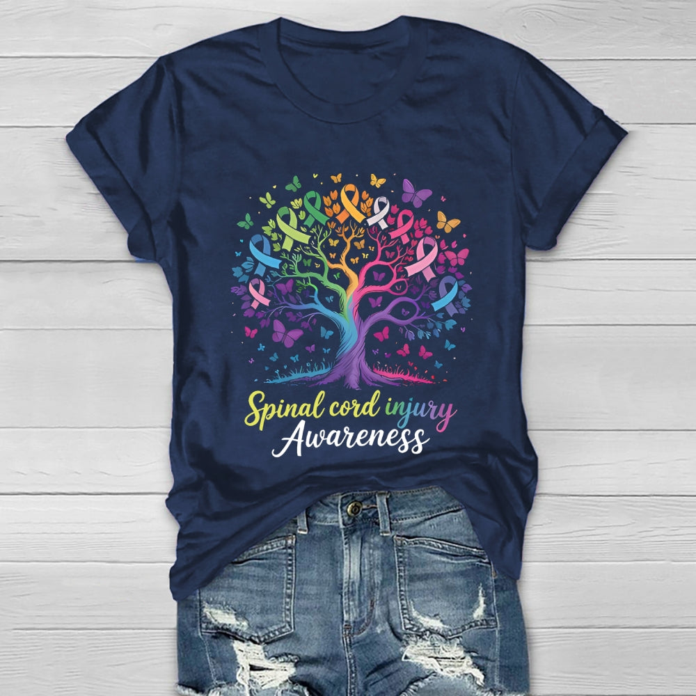 Spinal Cord Injury Awareness Healthwear T-shirt
