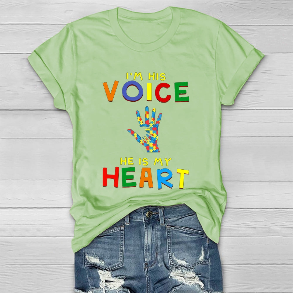 I'm His Voice He Is My Heart Healthwear T-shirt