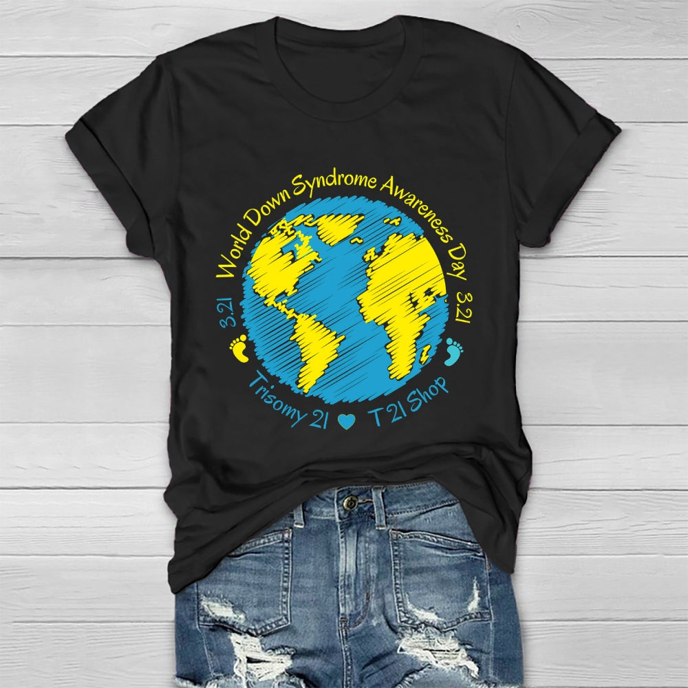 World Down Syndrome Awareness Day 321 Healthwear T-shirt