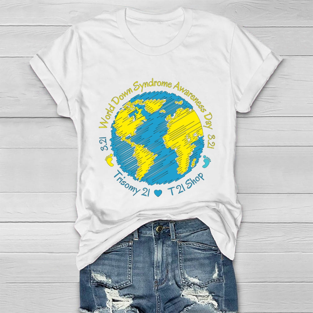 World Down Syndrome Awareness Day 321 Healthwear T-shirt