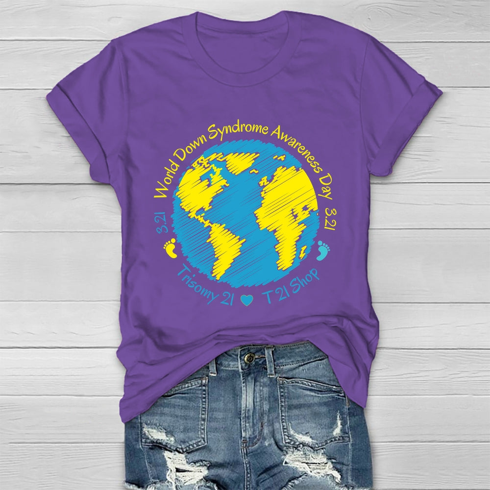 World Down Syndrome Awareness Day 321 Healthwear T-shirt