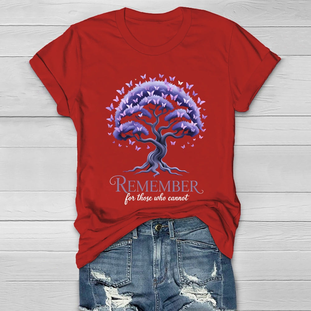 Remember For Those Who Cannot Alzheimer's Awareness Healthwear T-shirt