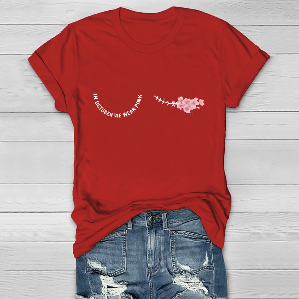 In October We Wear Pink Healthwear T-shirt