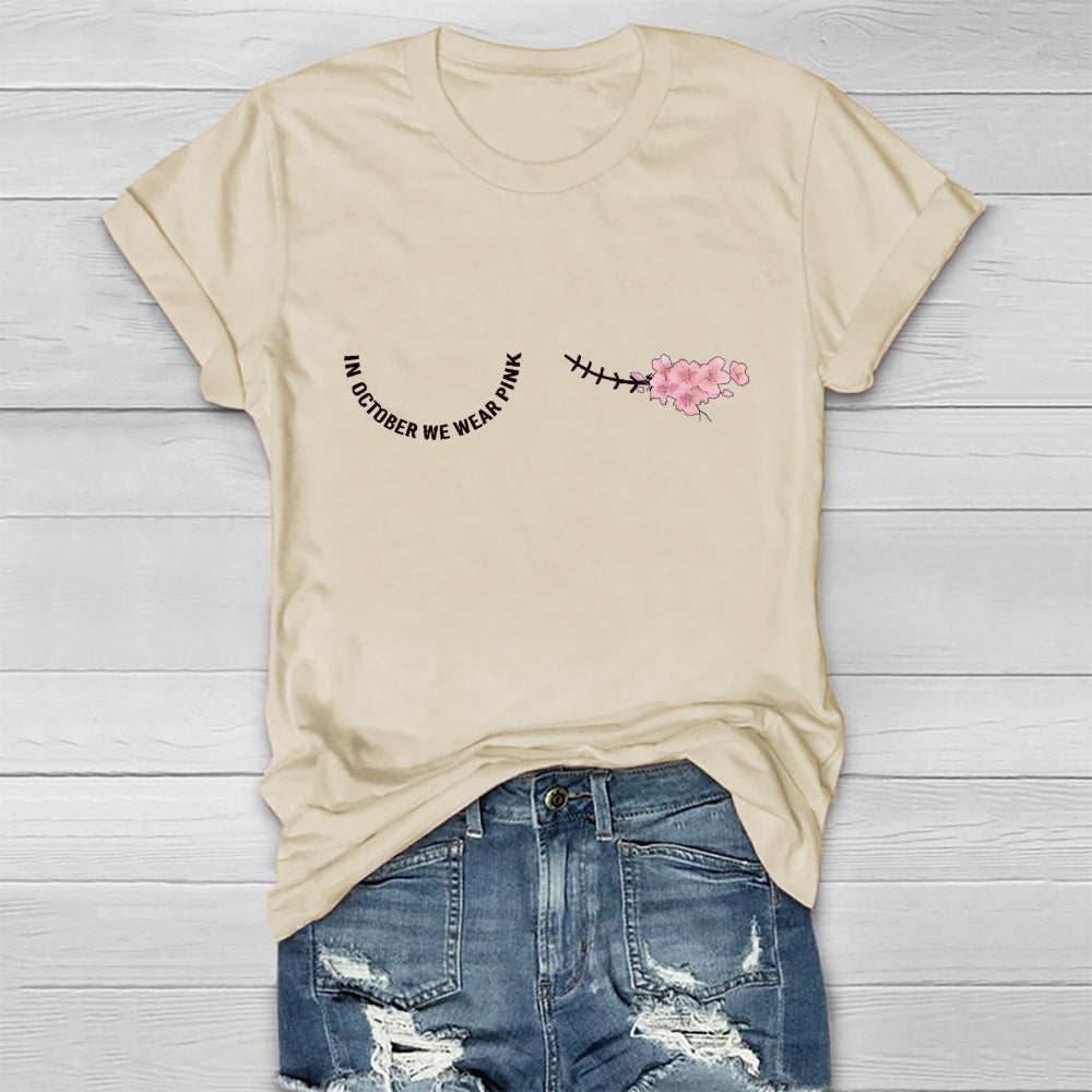In October We Wear Pink Healthwear T-shirt
