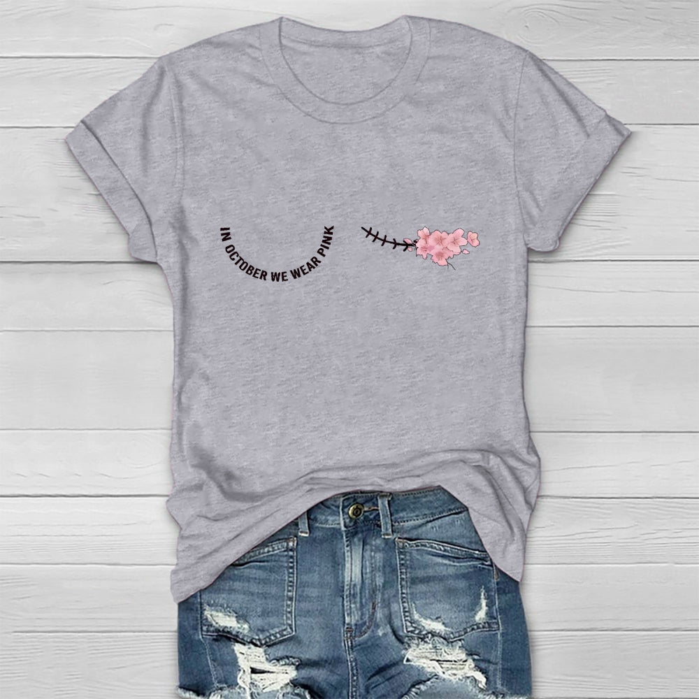 In October We Wear Pink Healthwear T-shirt