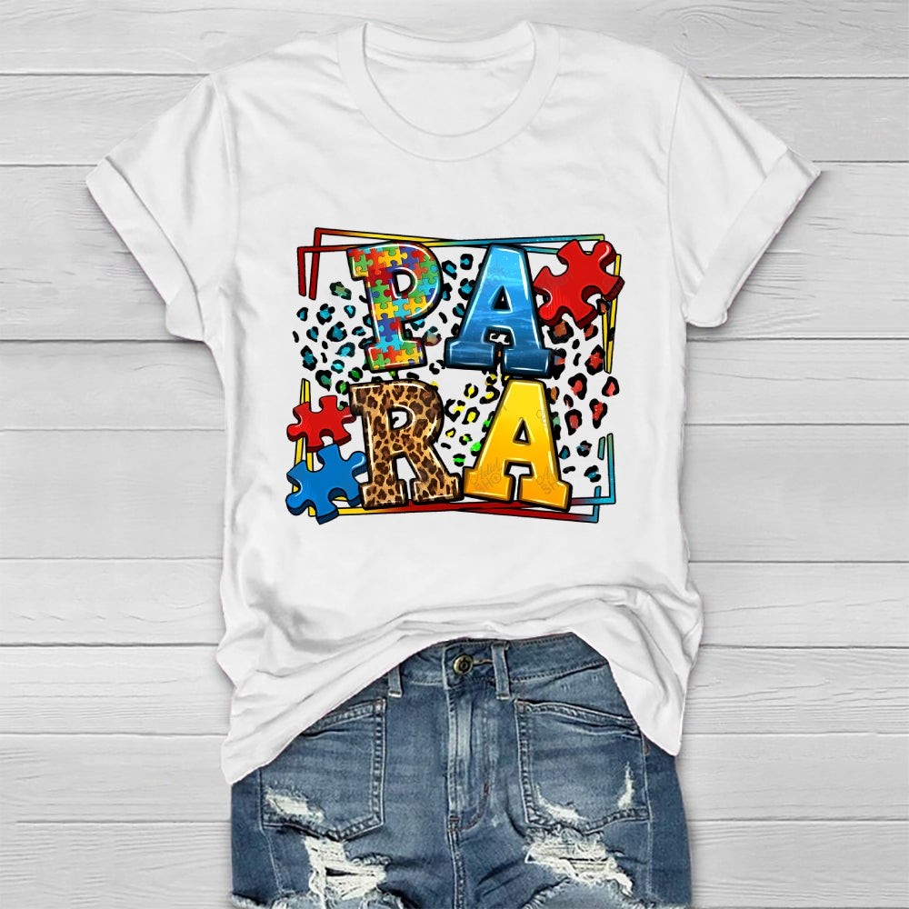 Para Autism Awareness Healthwear T-shirt