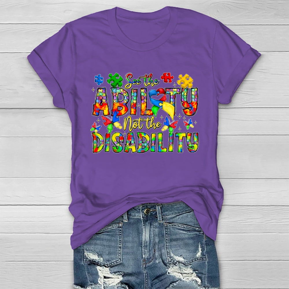 See The Ability Not The Disability Healthwear T-shirt