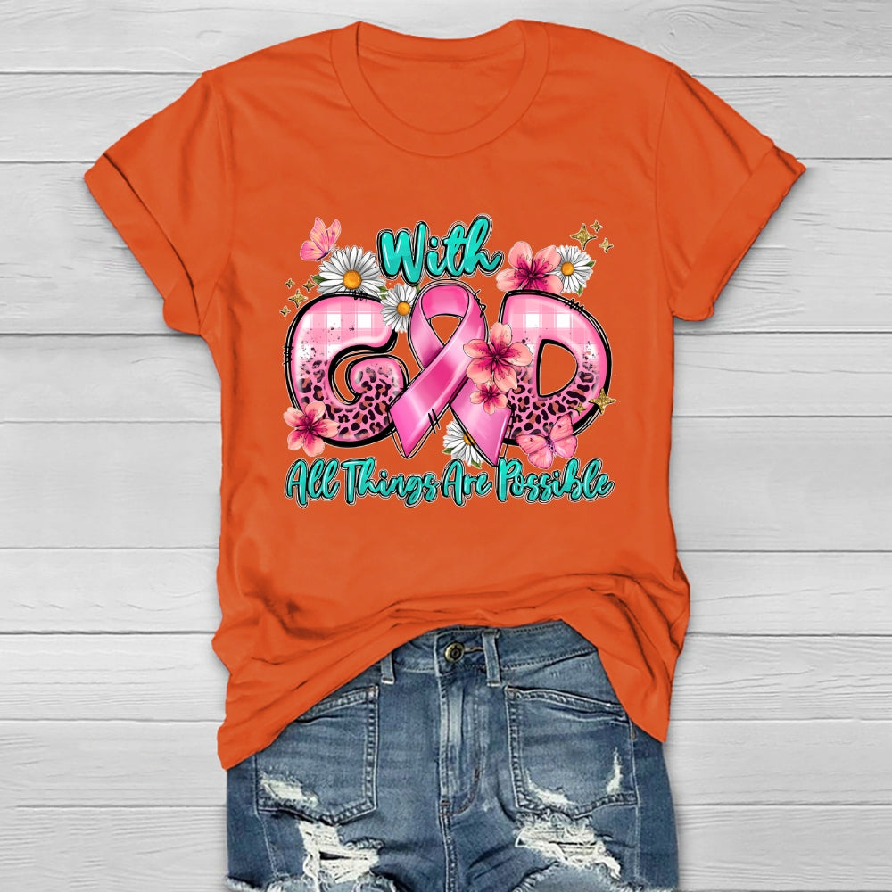 With God All Things Are Possible Healthwear T-shirt