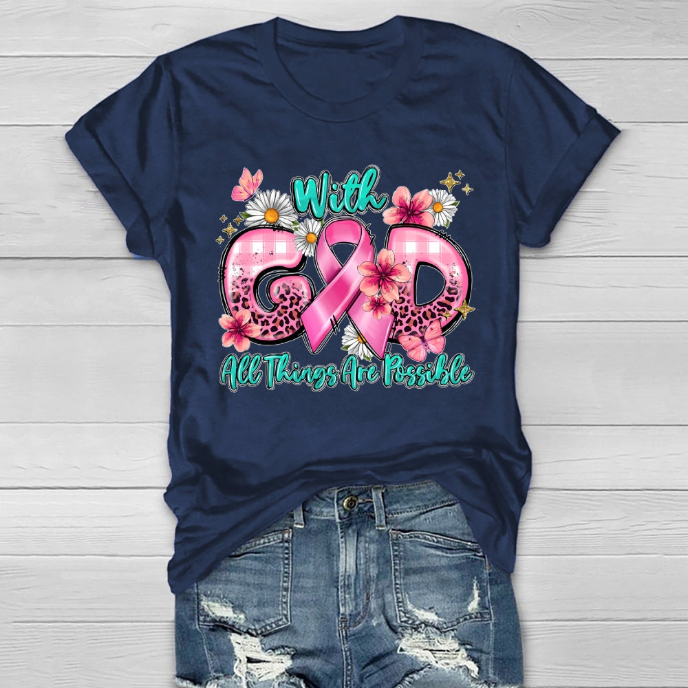 With God All Things Are Possible Healthwear T-shirt