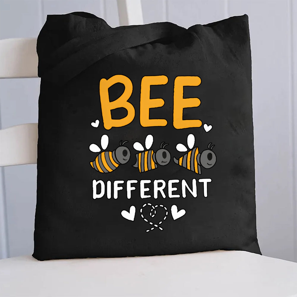 Bee Different Canvas Tote Bag