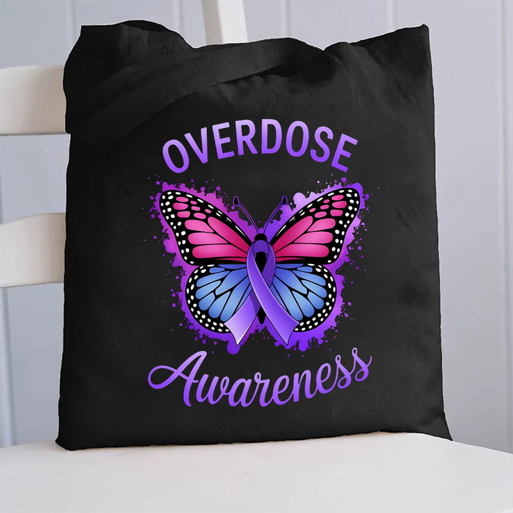 Overdose Awareness Canvas Tote Bag