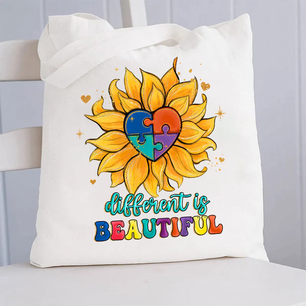 Different Is Beautiful Canvas Tote Bag