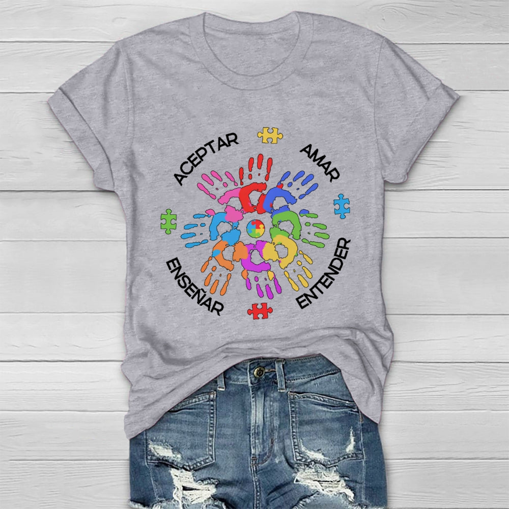 Amar EnseñAr Aceptar Entender Healthwear T-shirt