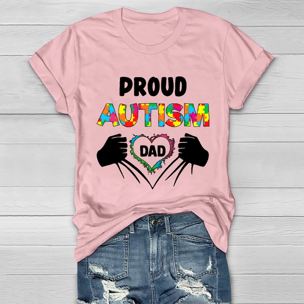 Proud Autism Dad Healthwear T-shirt