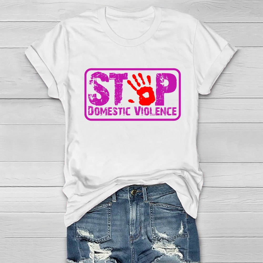 Stop Domestic Violence Healthwear T-shirt