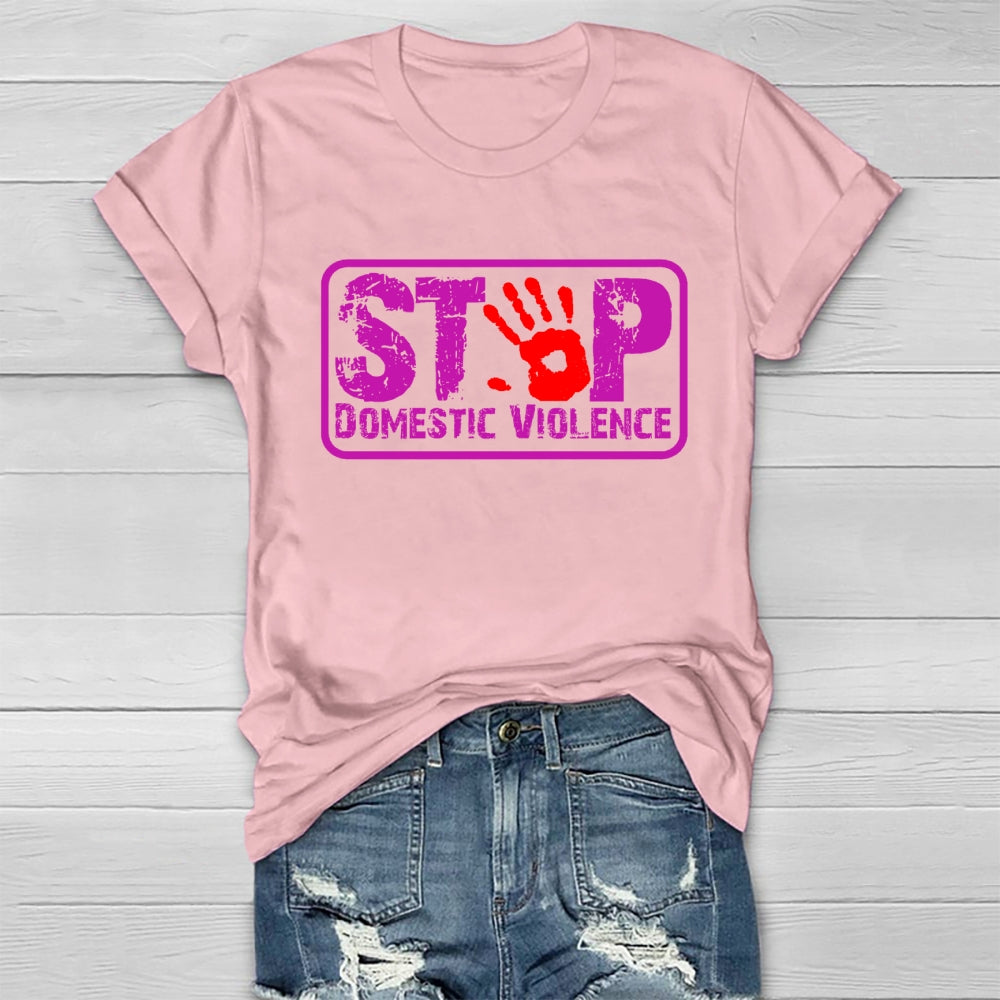 Stop Domestic Violence Healthwear T-shirt