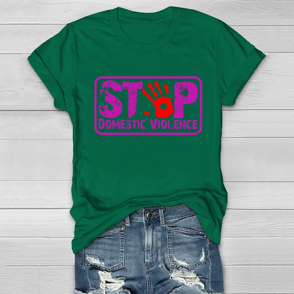 Stop Domestic Violence Healthwear T-shirt