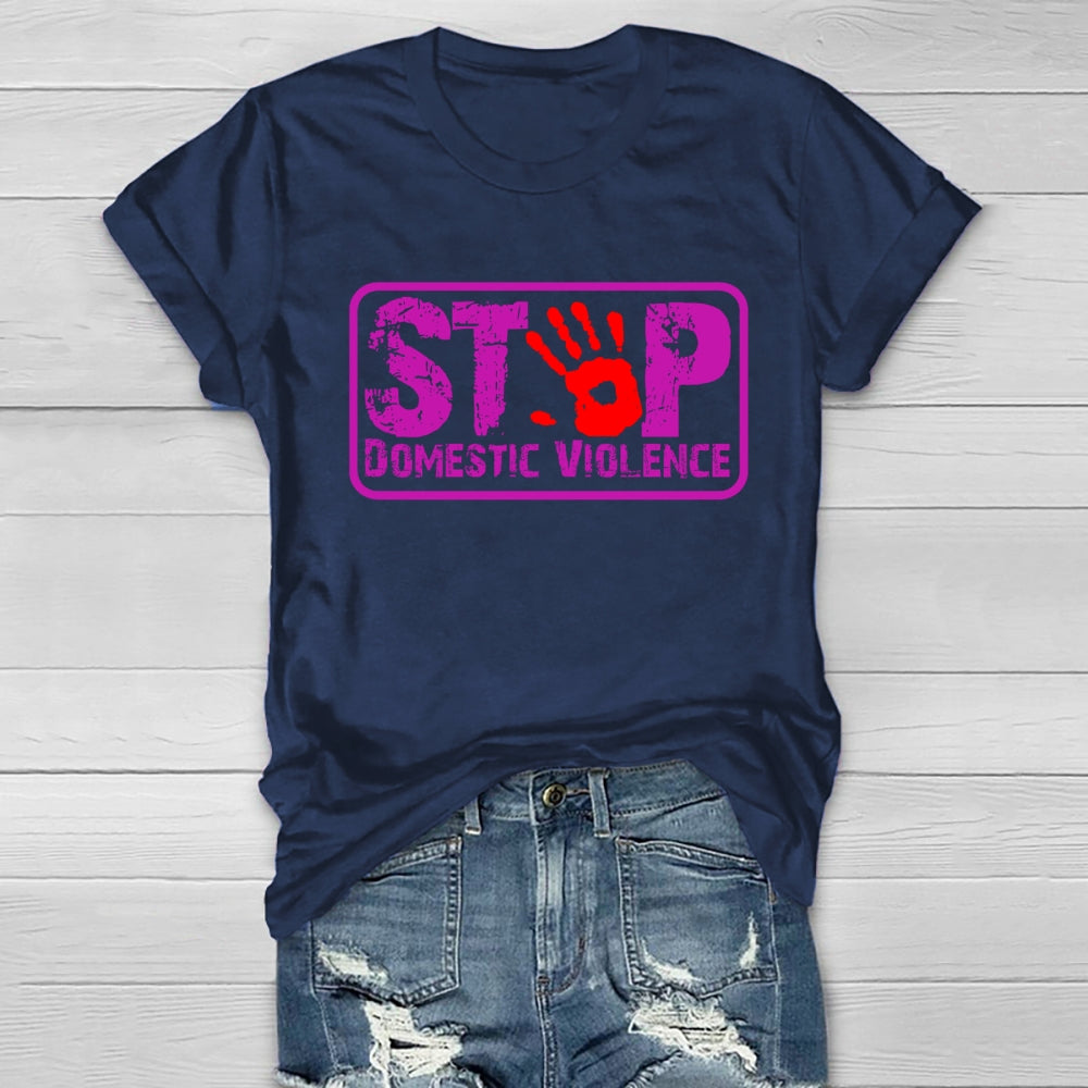 Stop Domestic Violence Healthwear T-shirt