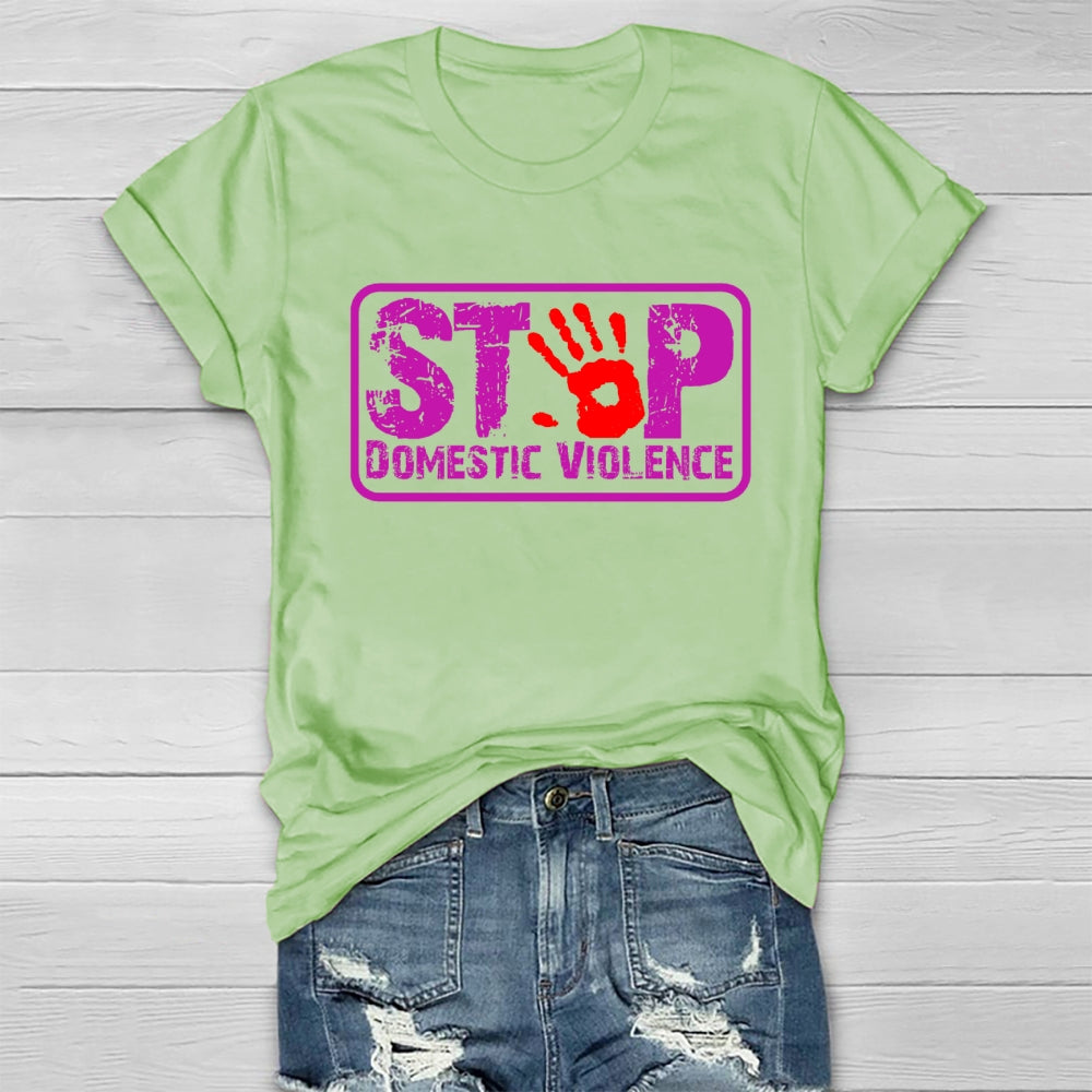 Stop Domestic Violence Healthwear T-shirt