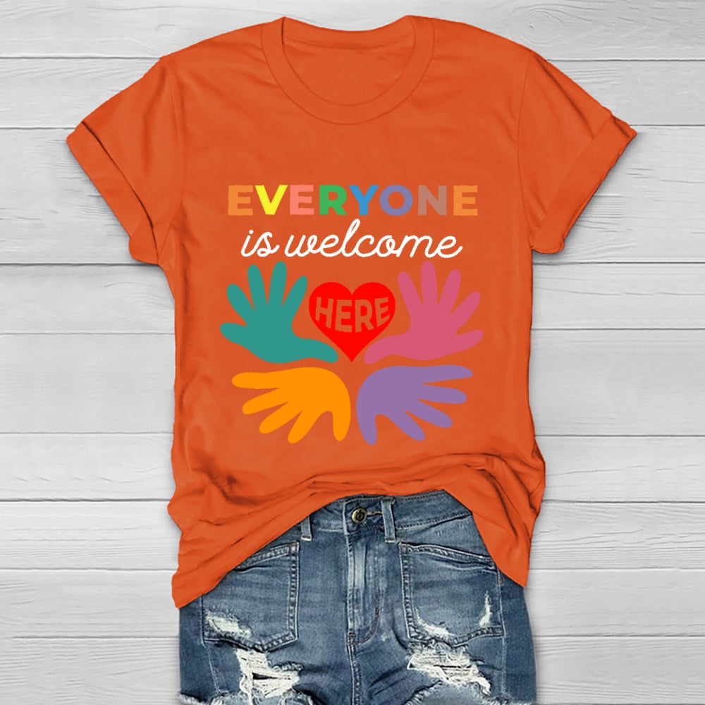 Everyone Is Welcome Here Healthwear T-shirt