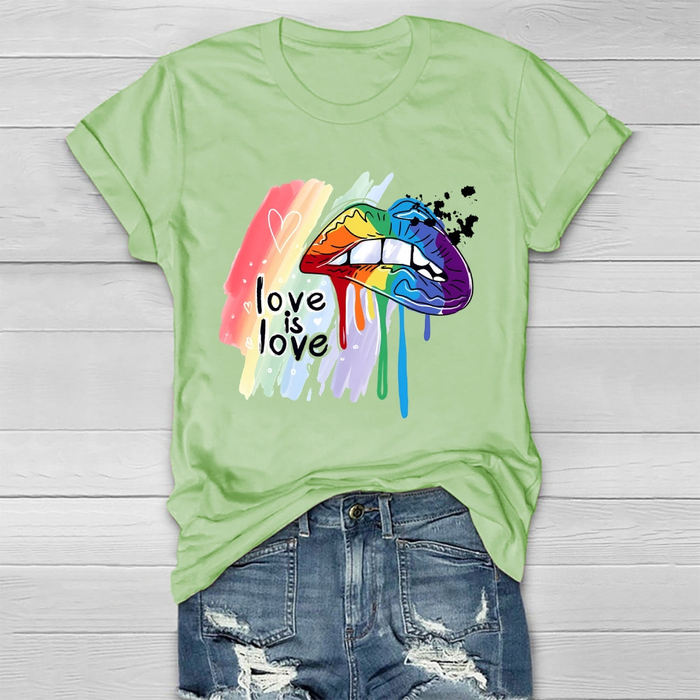 Love Is Love Lips Healthwear T-shirt