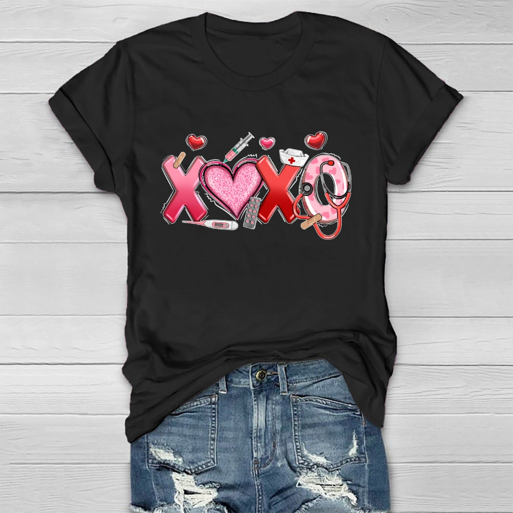 XOXO Nurse Healthwear T-shirt