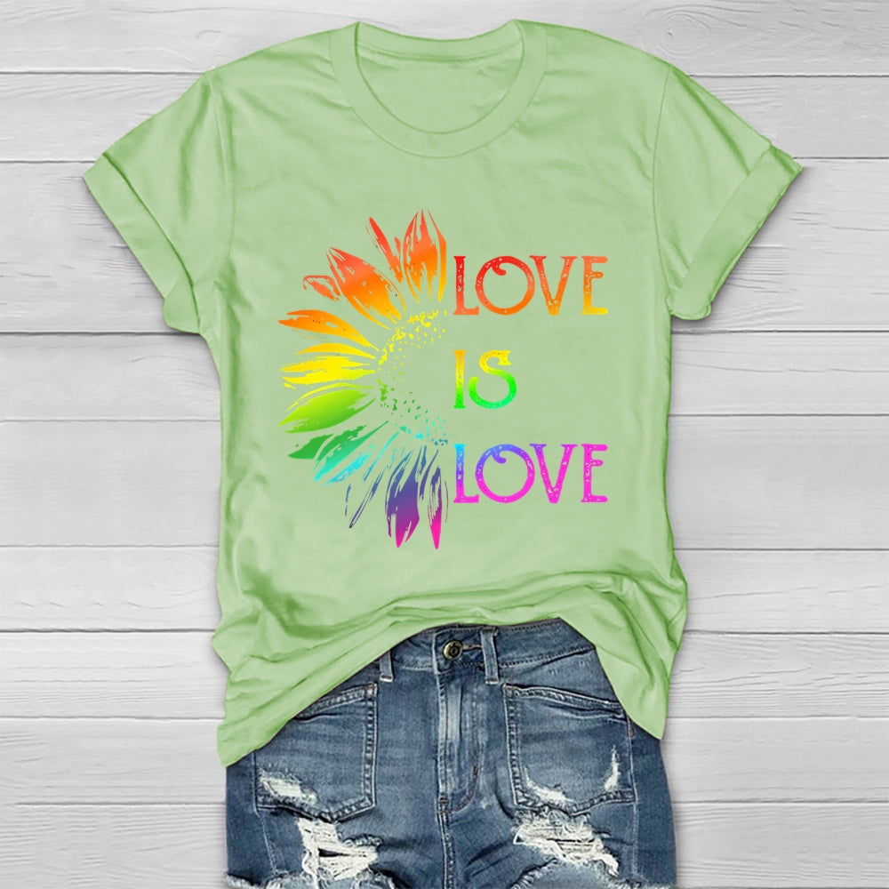 Love Is Love Sunflower Healthwear T-shirt