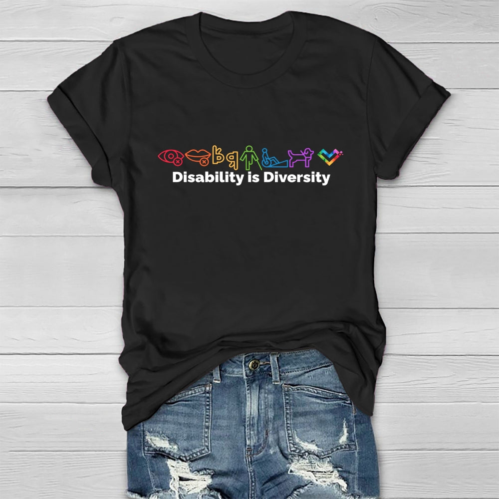 Disability Is Diversity Healthwear T-shirt