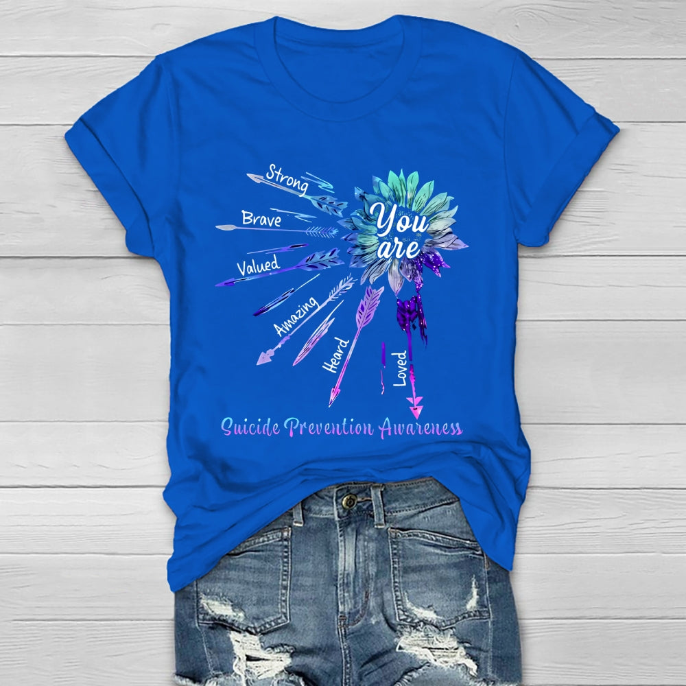 You Are Strong Suicide Prevention Awareness Healthwear T-shirt