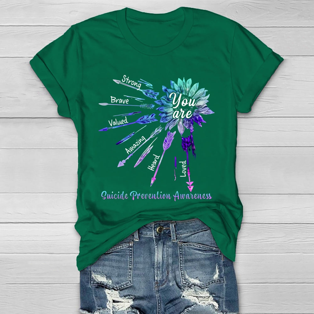 You Are Strong Suicide Prevention Awareness Healthwear T-shirt