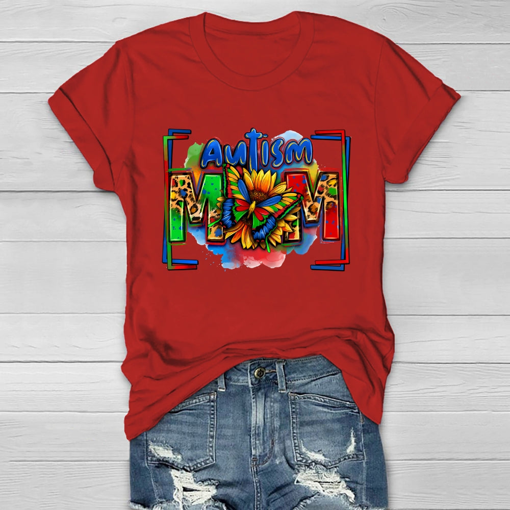Autism Mom Sunflower Healthwear T-shirt