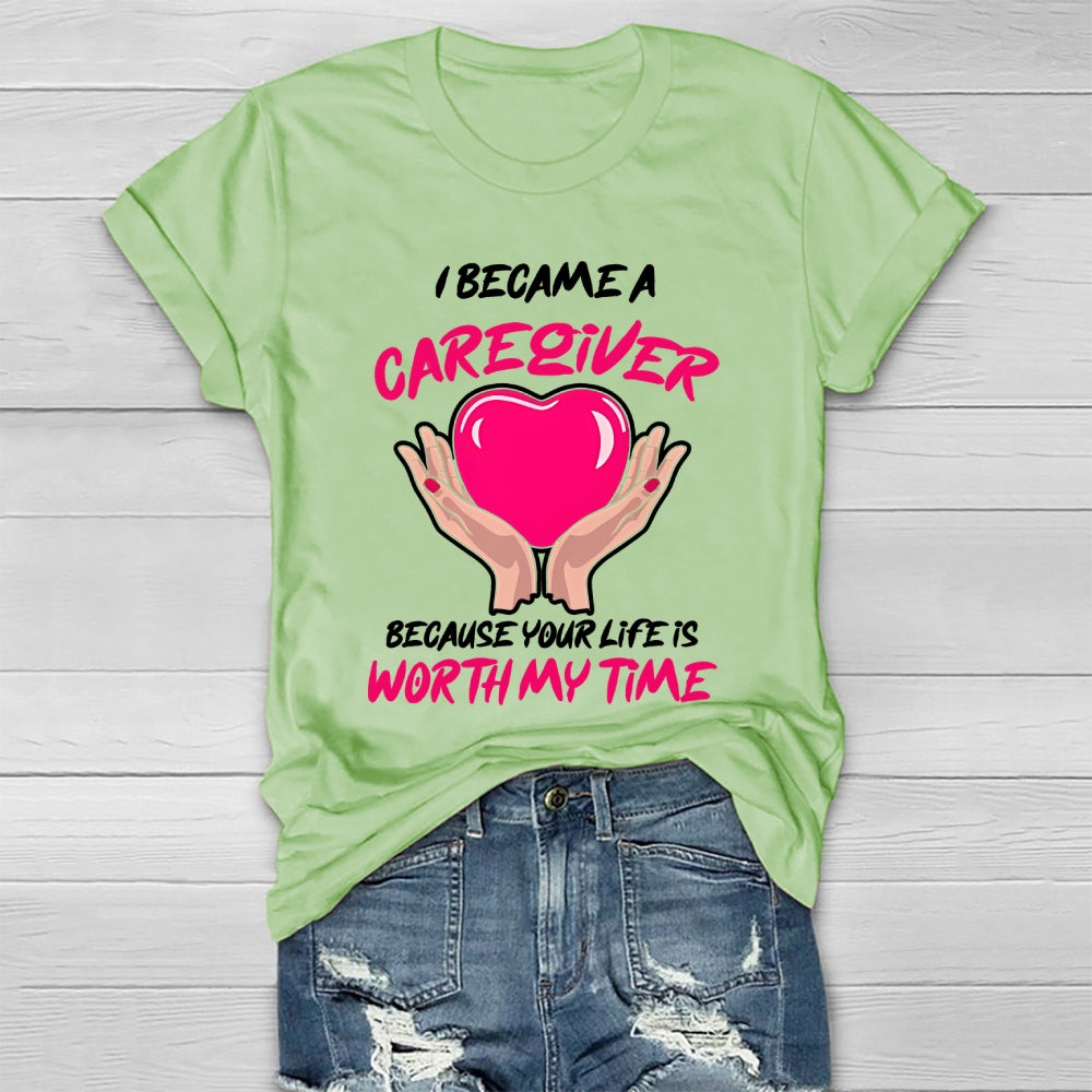 I Became A Caregiver Healthwear T-shirt