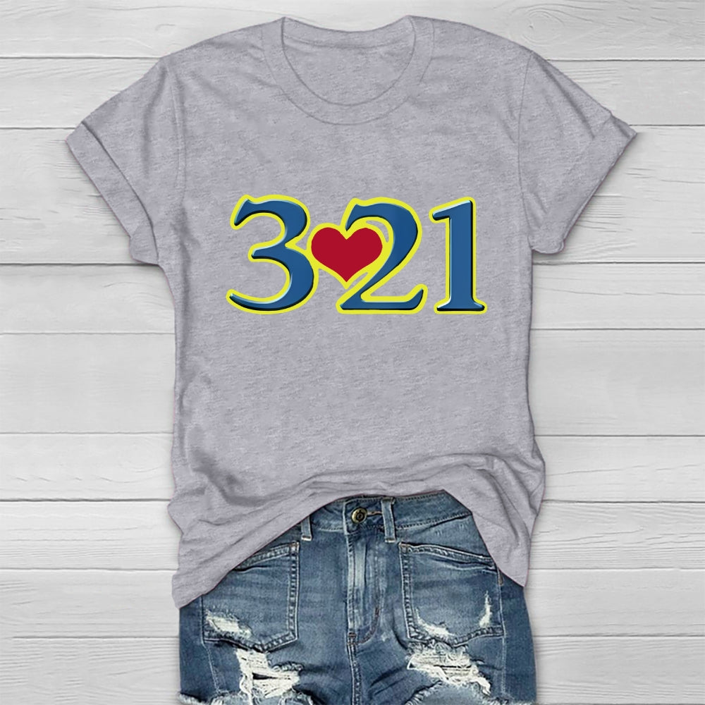 321 World Down Syndrome Day Healthwear T-shirt