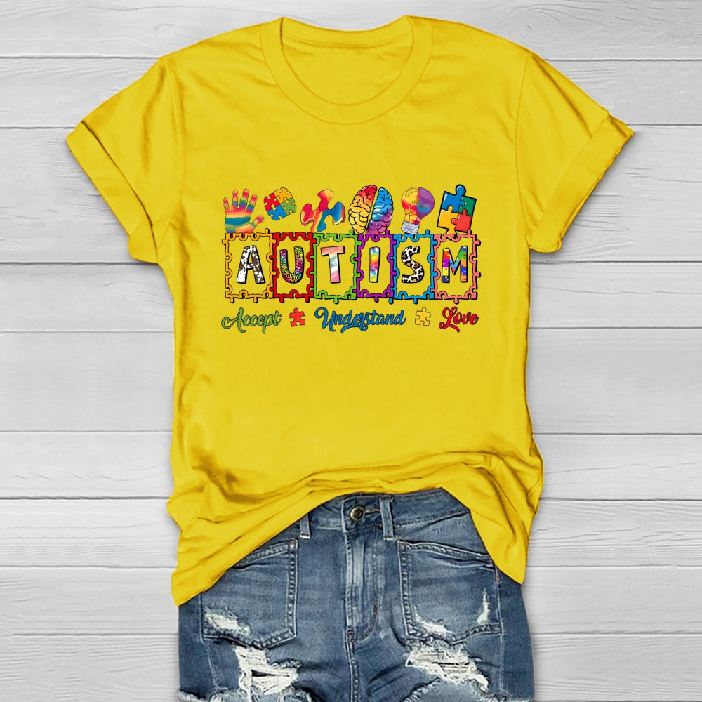Autism Brain Puzzle Healthwear T-shirt
