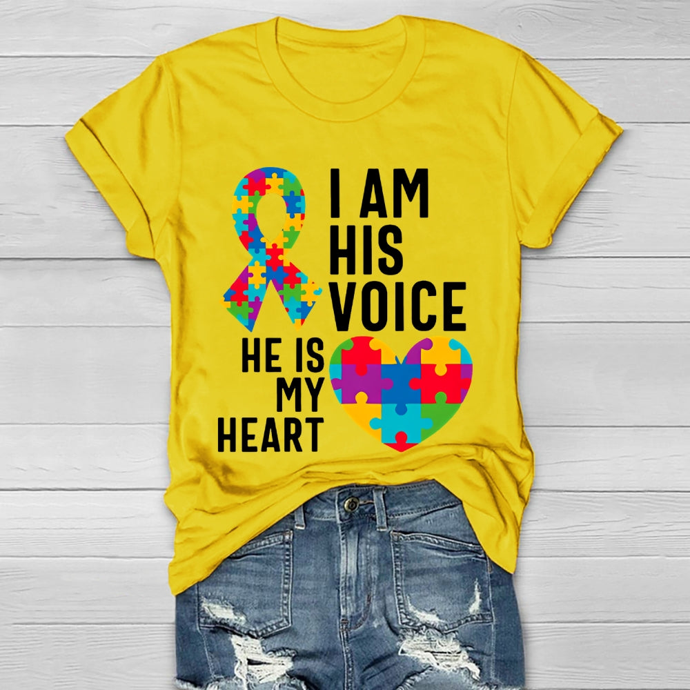 I Am His Voice He Is My Heart Healthwear T-shirt