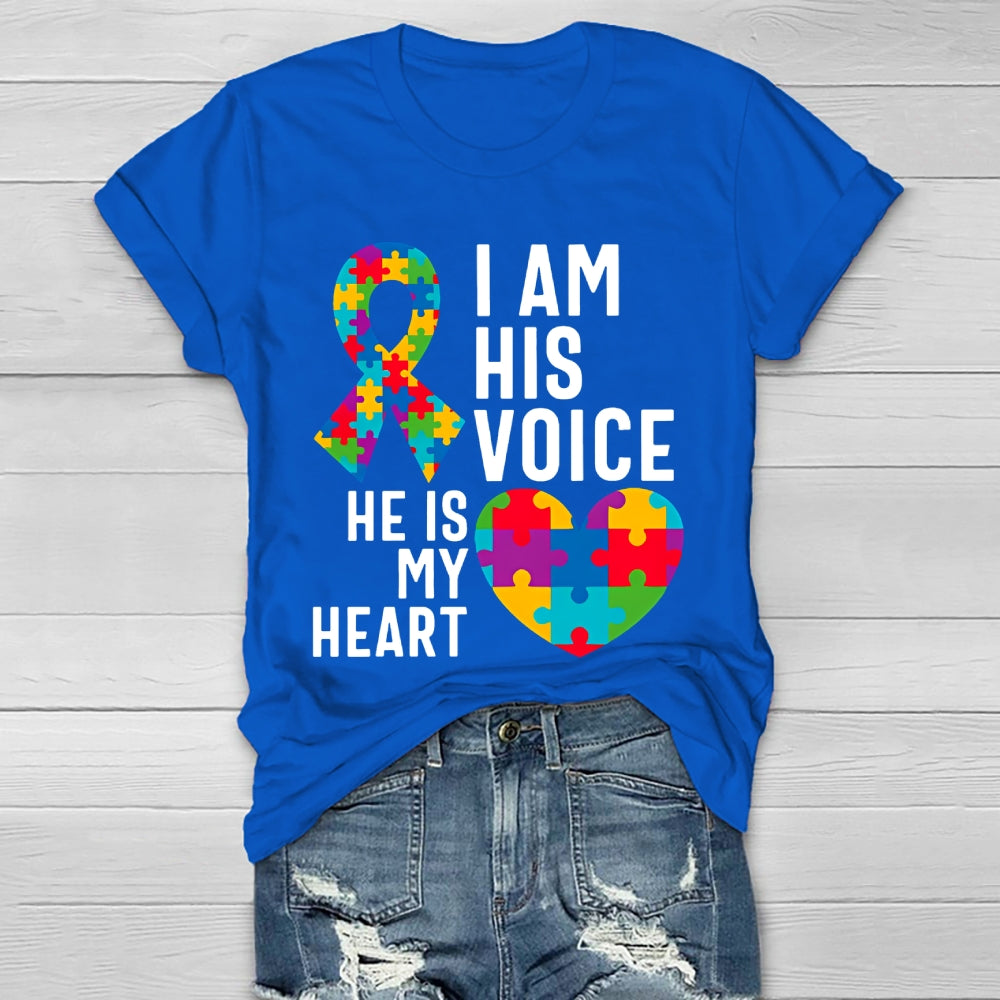 I Am His Voice He Is My Heart Healthwear T-shirt