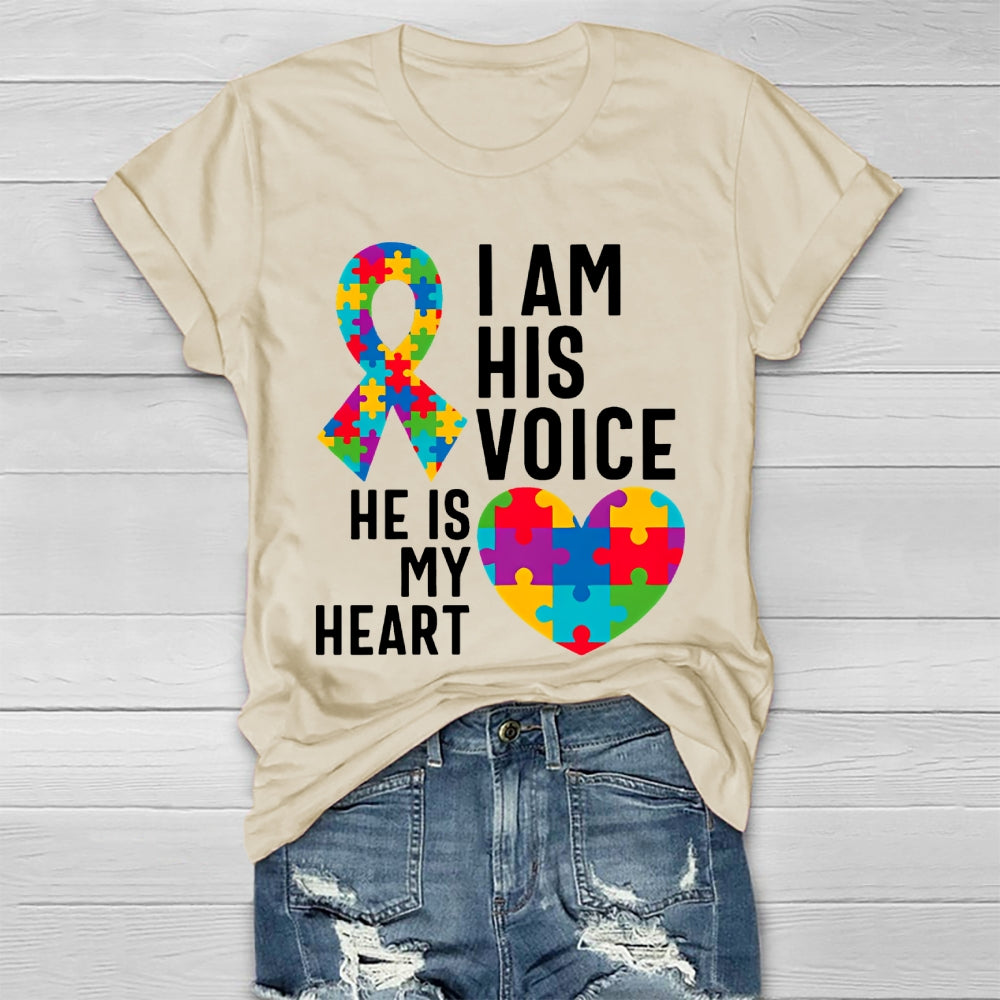 I Am His Voice He Is My Heart Healthwear T-shirt