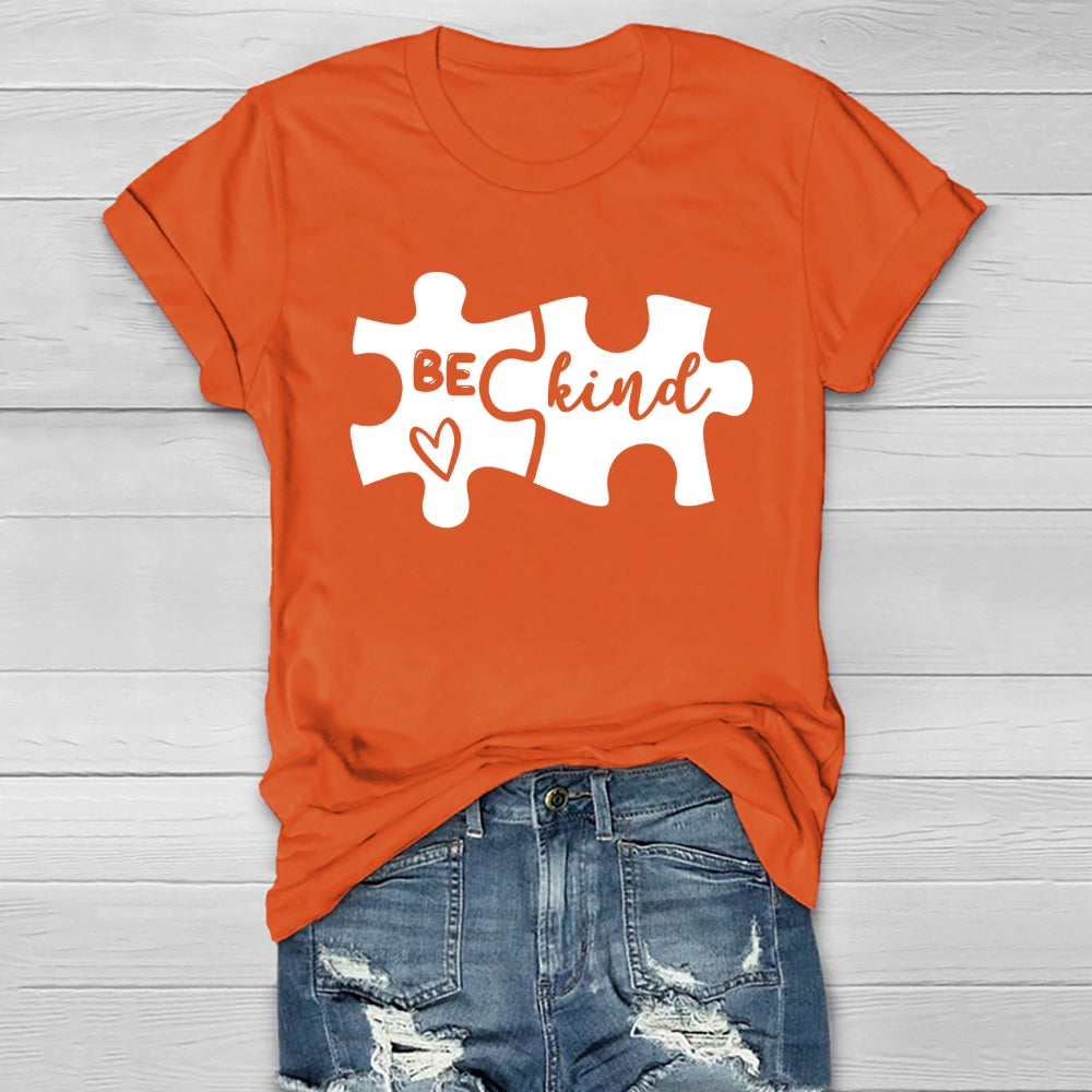 Be Kind Puzzle Healthwear T-shirt